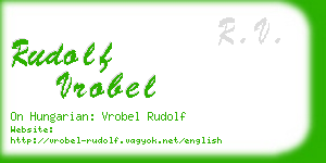 rudolf vrobel business card